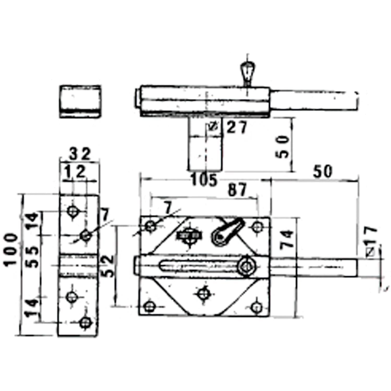 Cerrojo 3930 Latonado