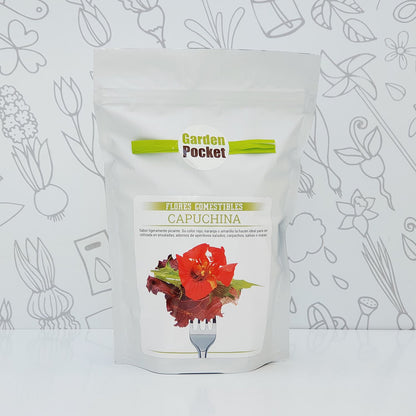 Kit de jardim de flores comestíveis: Capuchinha