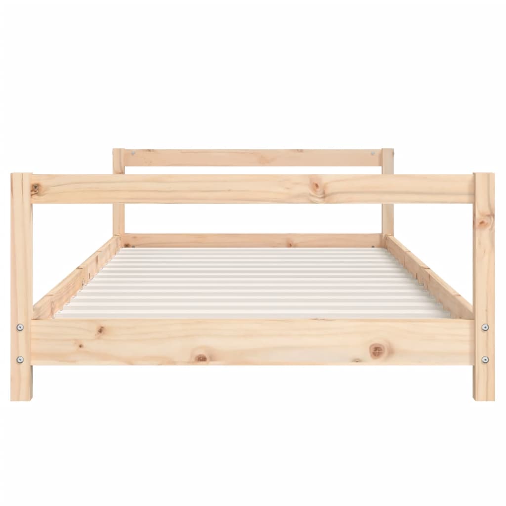 Estructura De Cama Para Niños Madera Maciza De Pino 80x160 Cm / Vetonek_4