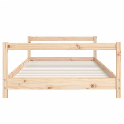 Estructura De Cama Para Niños Madera Maciza De Pino 80x160 Cm / Vetonek_4