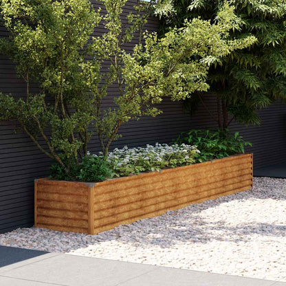 Jardinera Elevada 291x50x36 Cm De Acero Corten_1