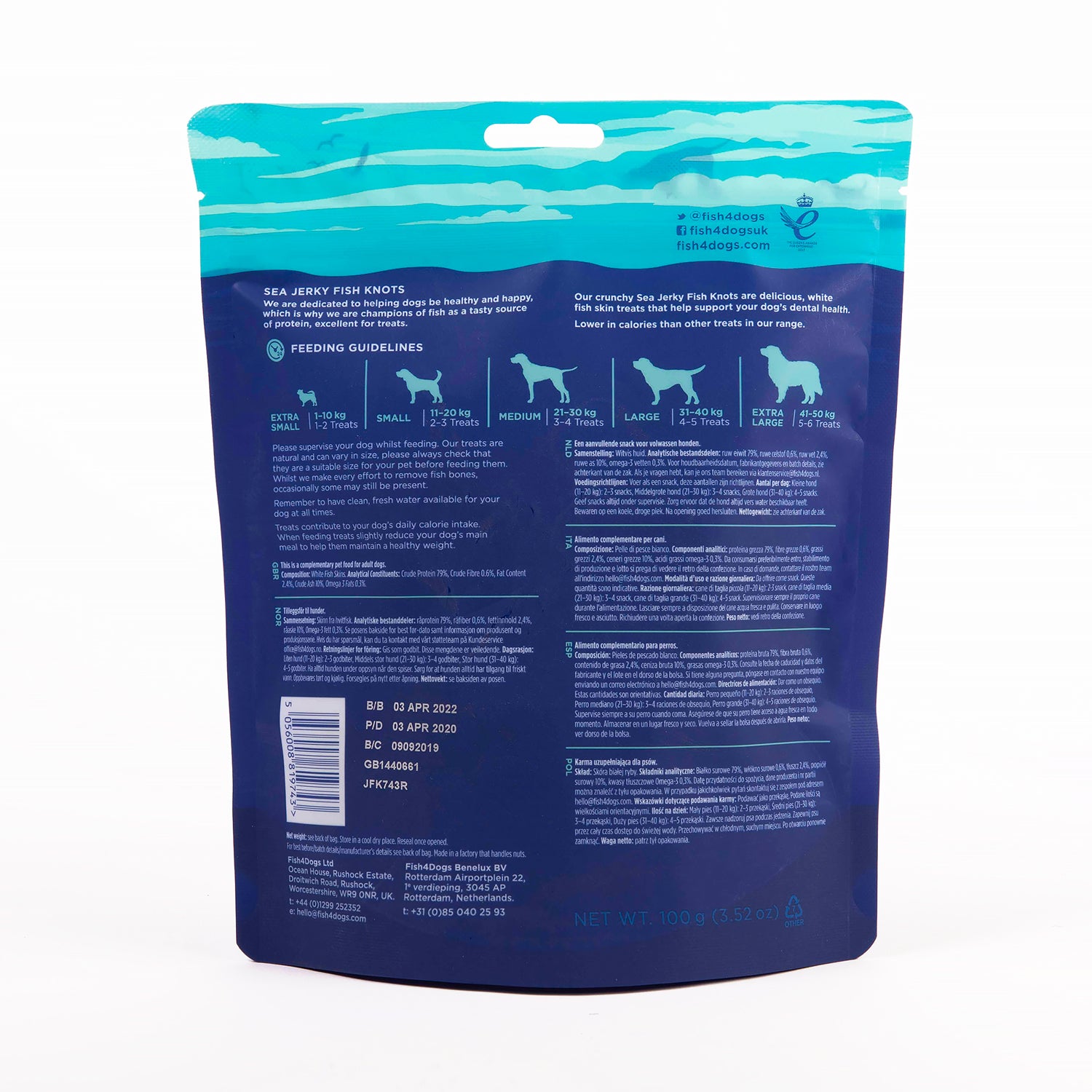 Fish4dogs Snack Dental Para Perro – Fish Knots 100 G (pack De 10)_3