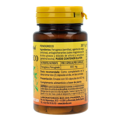 Feno-grego 400 mg Nature Essential, 50 cápsulas