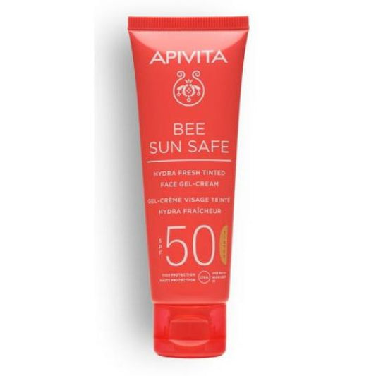 Hydra Fresh Sun Gel-Creme com cor FPS50 Apivita 50 ml