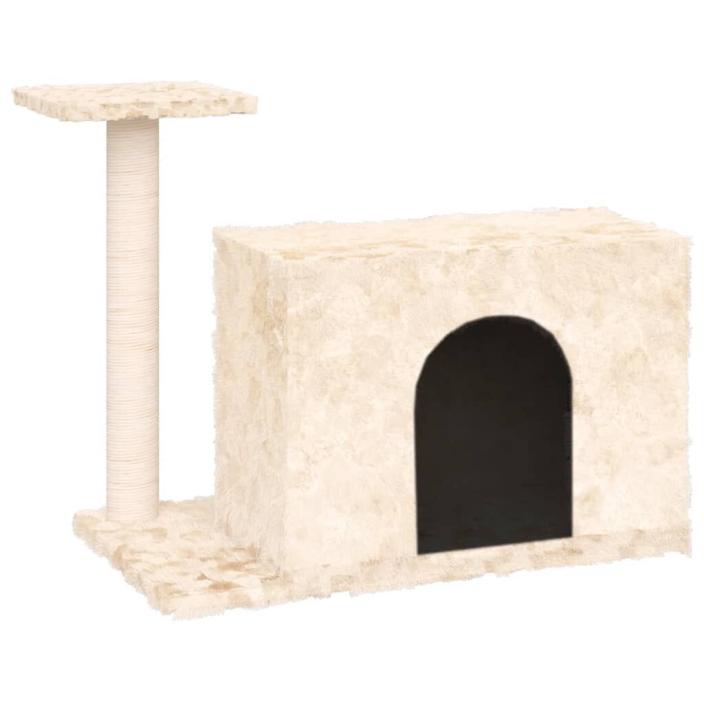 Vidaxl Rascador Para Gatos Con Postes De Sisal Color Crema 51 Cm_0