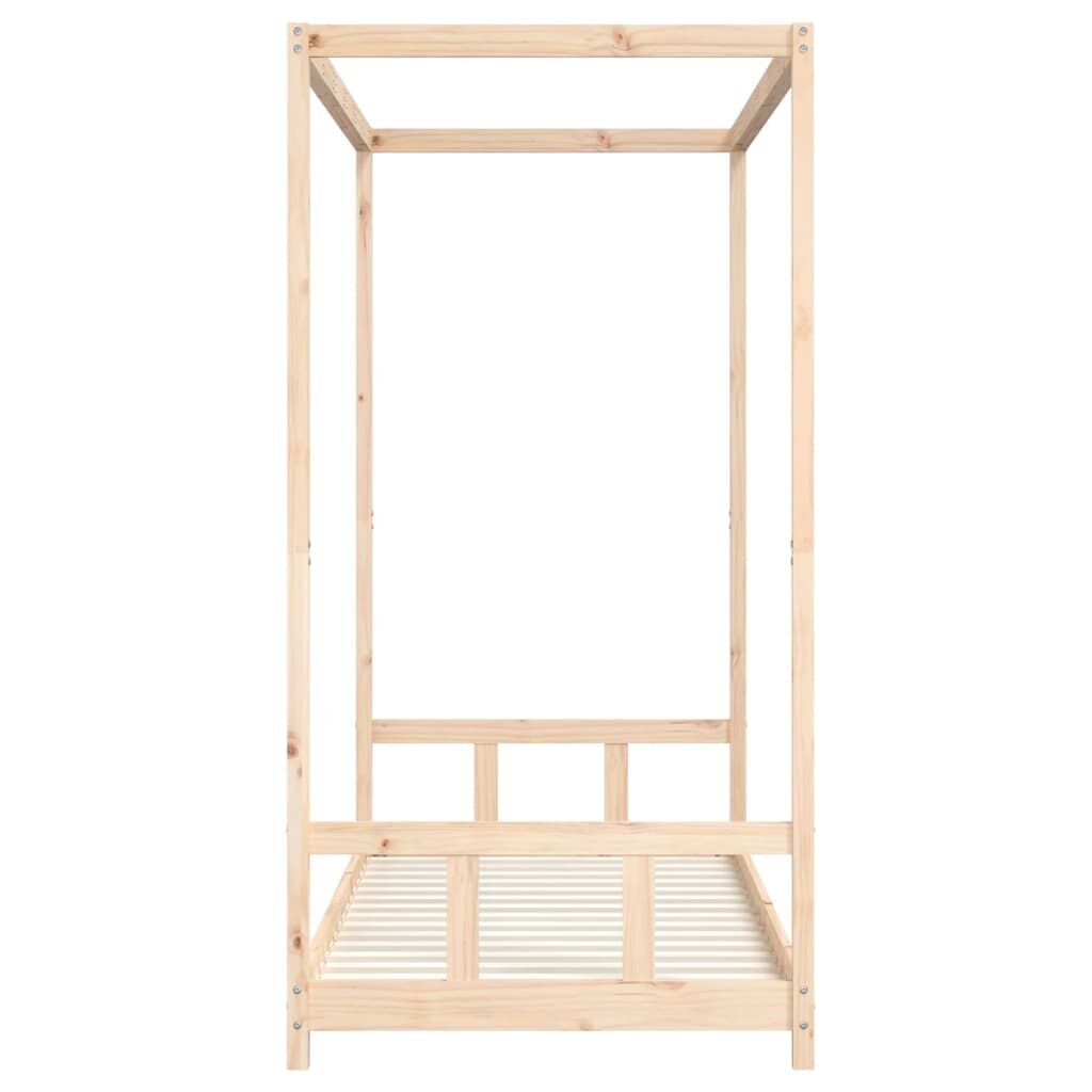 Vidaxl Estructura De Cama Para Niños Madera Maciza De Pino 90x200 Cm_4