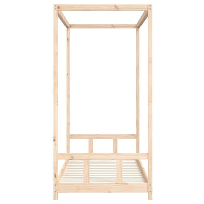 Vidaxl Estructura De Cama Para Niños Madera Maciza De Pino 90x200 Cm_4