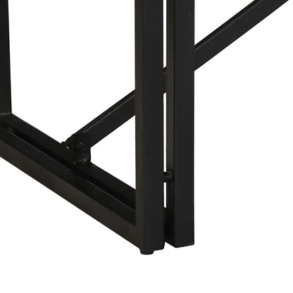 Mesa De Centro 100x50x35 Cm Madera Maciza Acacia_4