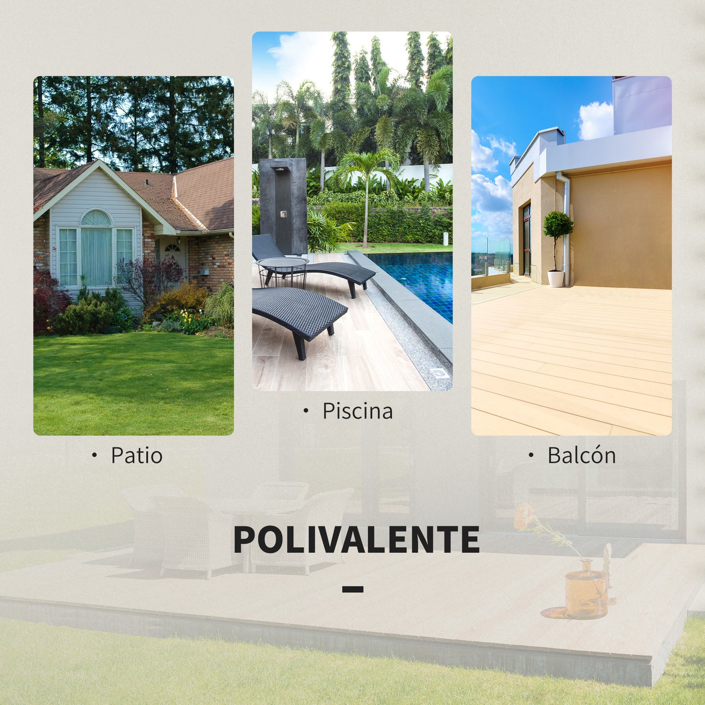 Outsunny Conjunto De Muebles Ratán De Jardín O Terraza 1 Mesa Y 2 Sillas_5