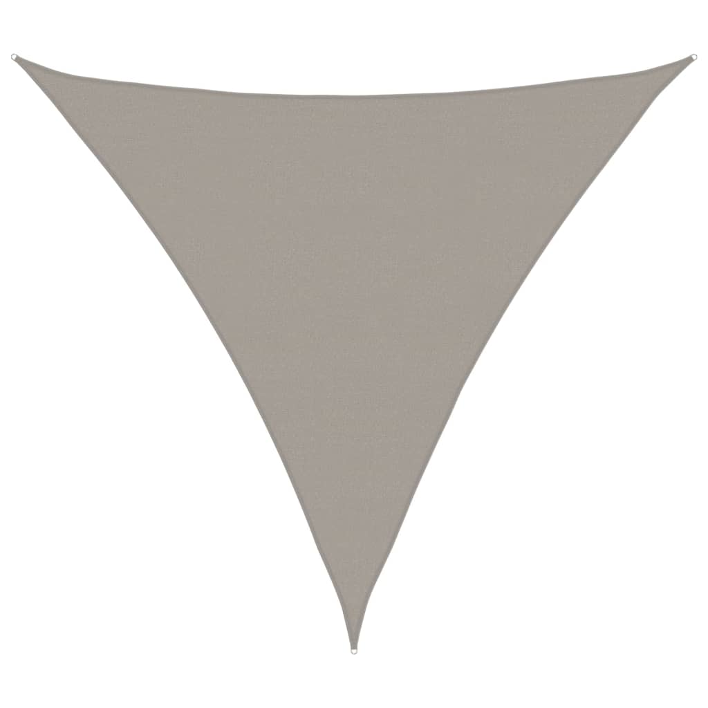 Toldo De Vela Triangular Hdpe Gris Claro 160 G/m² 6x6x6 M_0