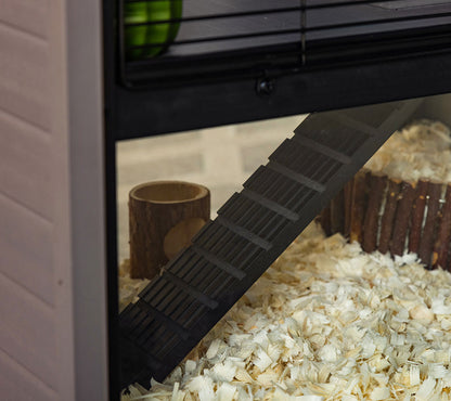 Jaula Para Hámster De 2 Pisos - Casa Para Roedores Multinivel - Mueble Decorativo - 55,2x42,7x72,5cm_3