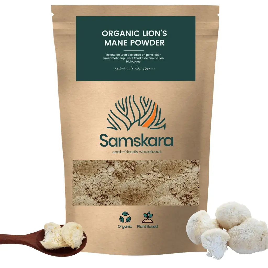 Melena De León En Polvo Bio - 100g | Complejo De Hongos Ecológico Vegano Para Café Y Smoothies, 100% Natural, Sin Gluten_0
