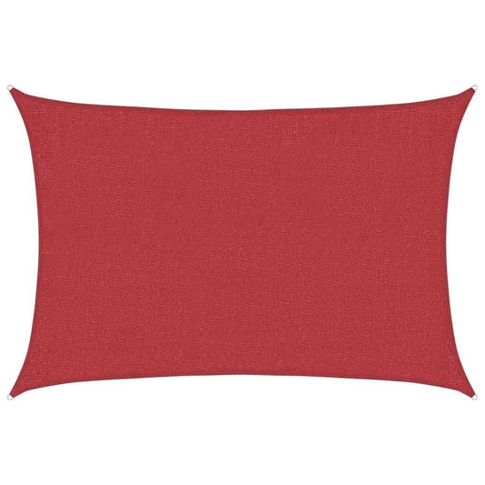 Vidaxl Toldo De Vela Rojo Hdpe 160 G/m² 3x4 M_0