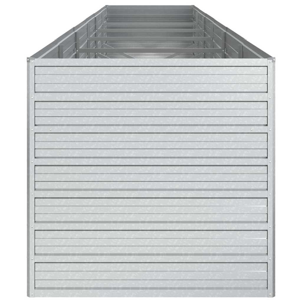 Arriate De Acero Galvanizado Plateado 480x80x77 Cm_4