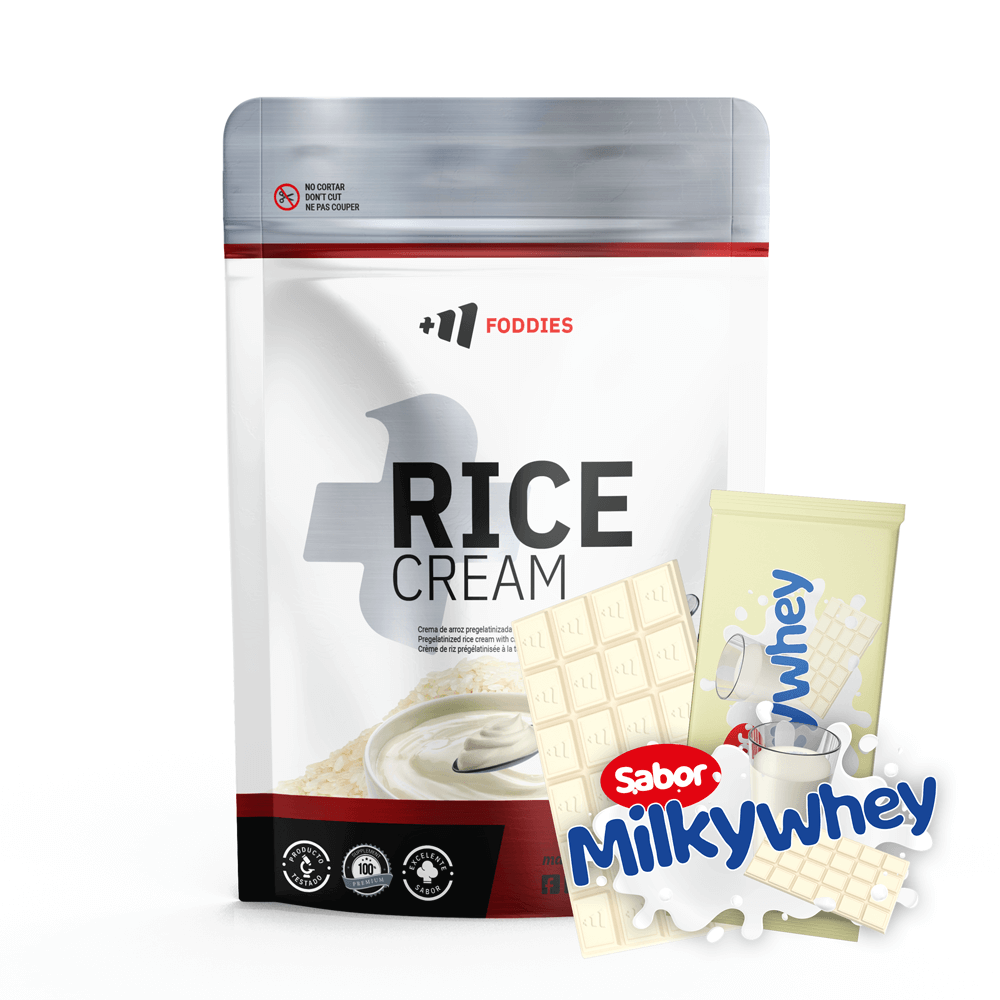 Rice Cream (crema De Arroz Pregelatinizada) - 1kg - Chocolate Blanco Con Leche Milkywhey - Fuente De Carb - Masmusculo S_0