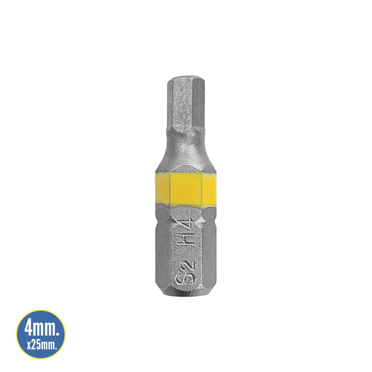 Puntas Destornillador Hexagonal 4,0 Mm. (2 Piezas). Acero S2 Al Cromo Vanadio. Puntas Hexagonales, Destorpuntas,