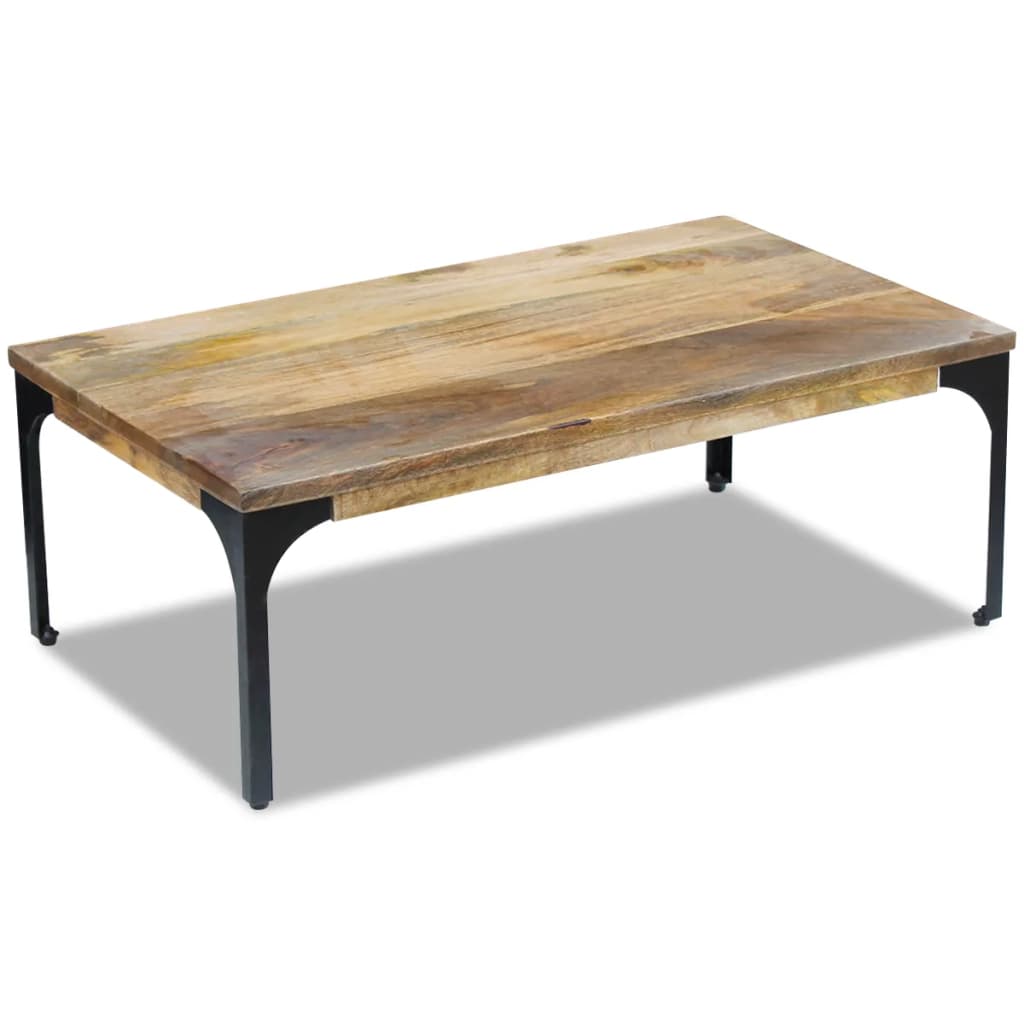 Mesa De Centro Madera De Mango 100x60x35 Cm_0