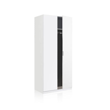 Armario Astra 2 Puertas Melamina, Blanco, 81 X 180 X 52_1
