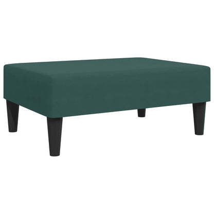 Sofá Cama De 2 Plazas Con Taburete Terciopelo Verde Oscuro / Vetonek_4
