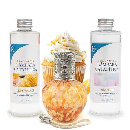 Pack Ahorro Lámpara Catalítica Drops Orange + Fragancia Lemon Cake 500ml + Limpiador Neutro 200ml + Mecha Repuesto_0
