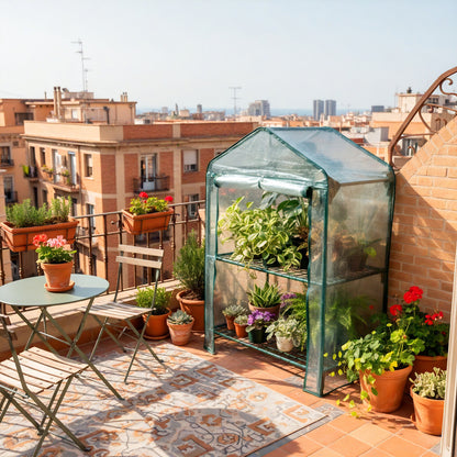 Estufa de varanda Biotop com 2 prateleiras