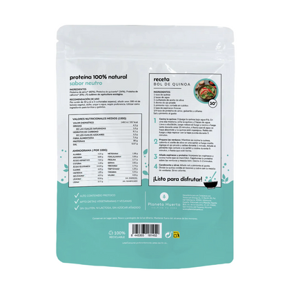 Proteína Vegetal Neutra ECO 80% Planeta Huerto 500 g