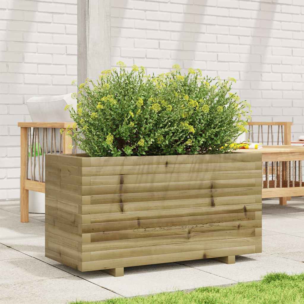 Jardinera Madera De Pino Impregnada 90x40x49,5 Cm_2