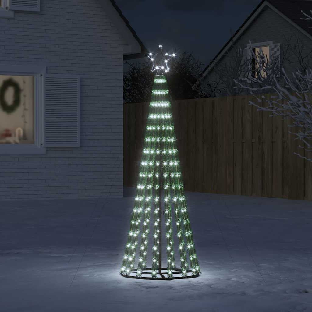 Vidaxl Árbol De Navidad Led 275 Leds Blanco Frío 180 Cm_1