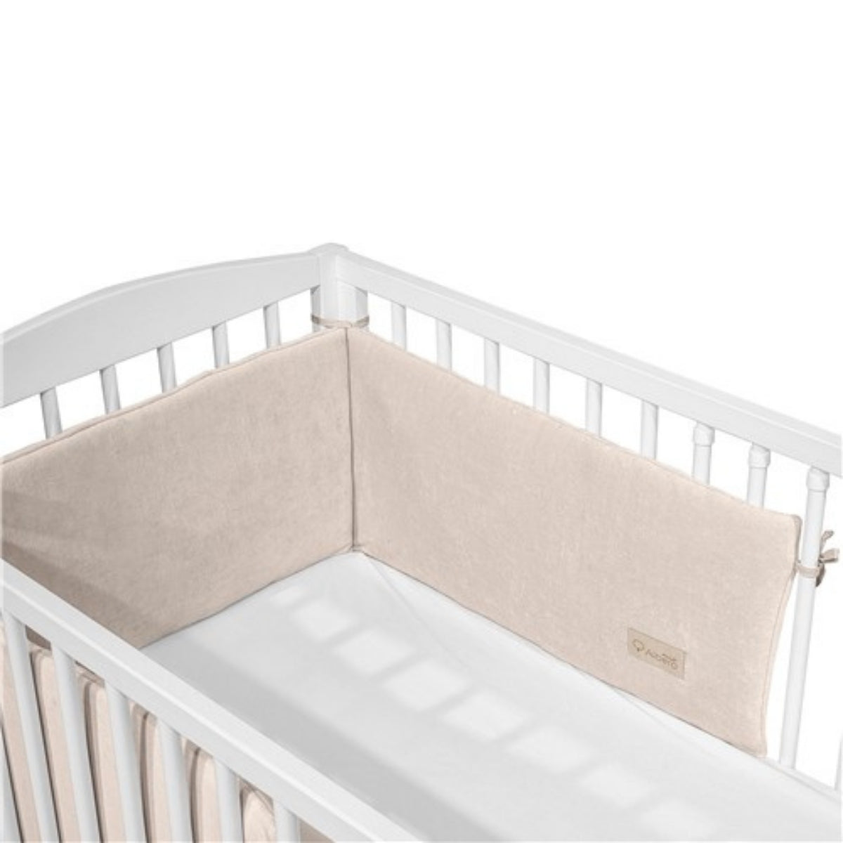 Cotton Color Chichonera Para Cuna 180x30 Velour Algodón Albero Mio | Protección Suave Para Noches Más Tranquilas_1