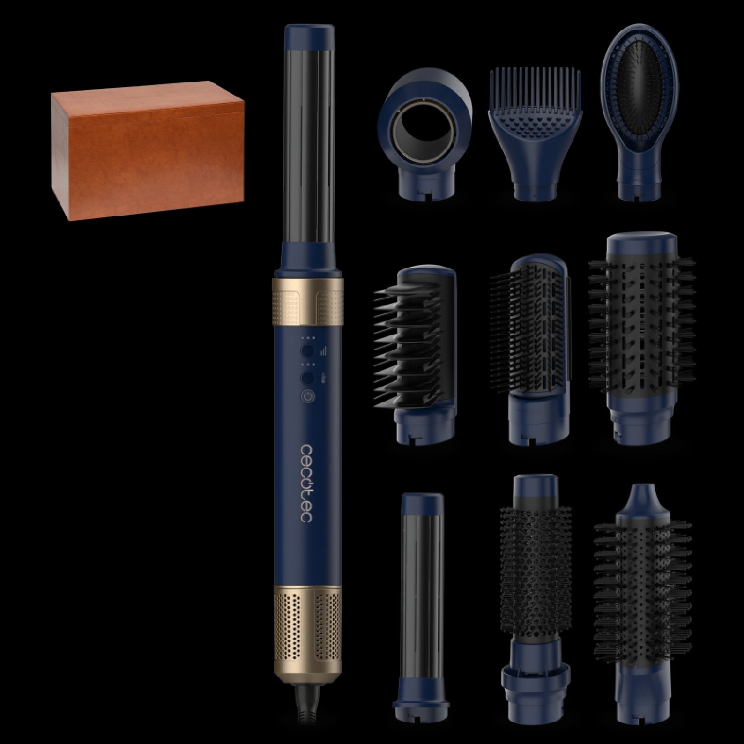 Cecotec Cepillo De Aire Bamba Ceramiccare 10in1 Airglam Blue_0