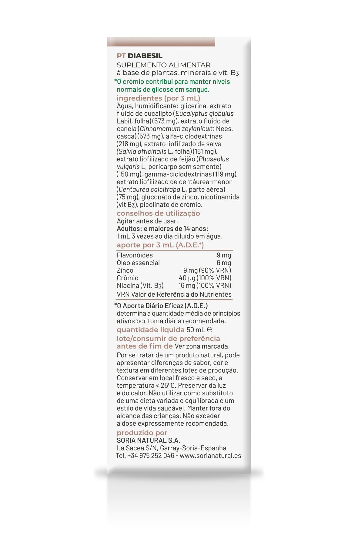 Composor 17 Diabesil Soria Natural 50 ml 