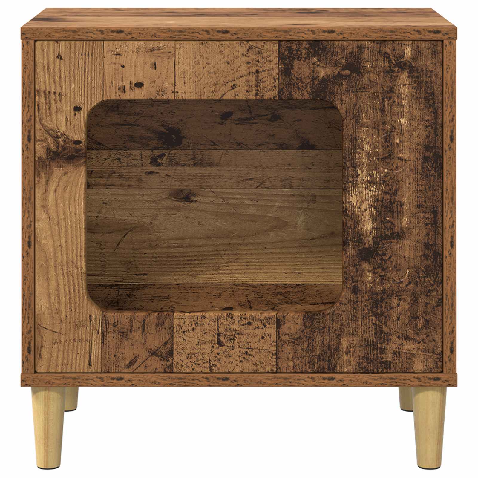Casa Para Gatos Madera Vieja 51 X 30 X 52 Cm_4