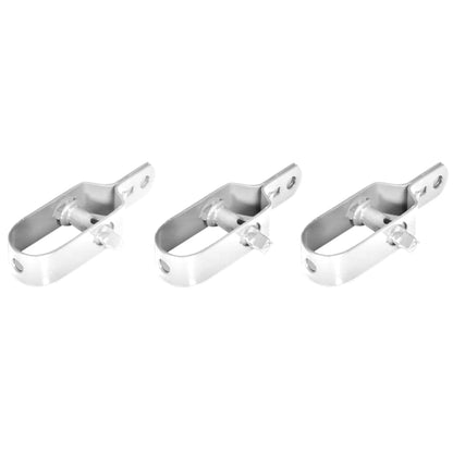 Valla Tela Metálica Y Postes Acero Galvanizado Plateada 15x1 M / Vetonek_3