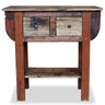 Mesa Consola De Madera Reciclada Mixta 80x35x80 Cm