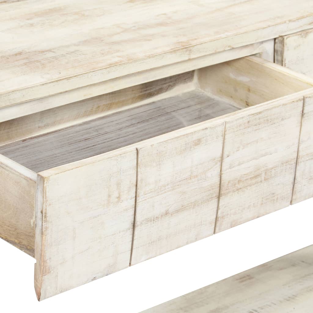 Mesa Consola De Madera Maciza De Mango 120x35x75 Cm_3