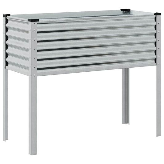 Jardinera De Jardín 100x45x90 Cm De Acero Galvanizado_0