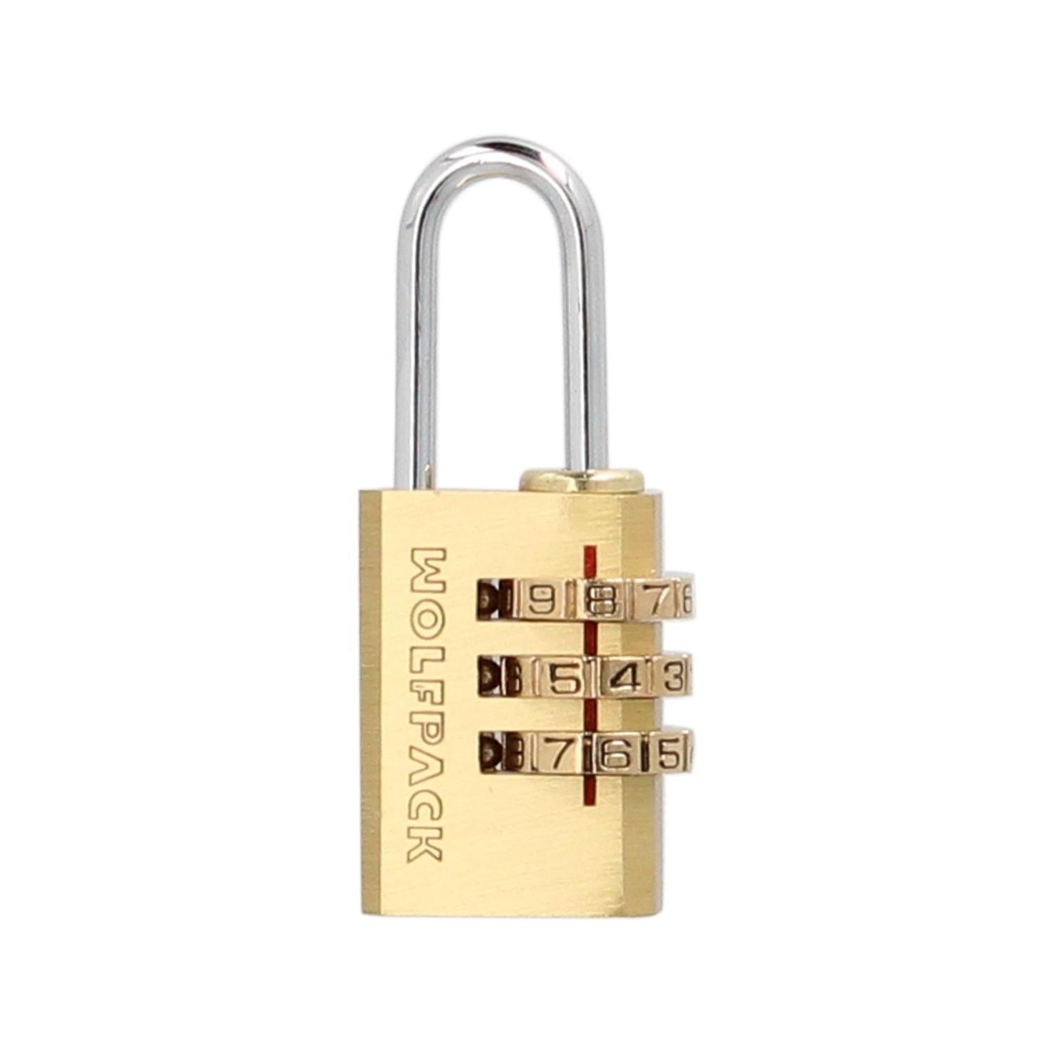 Candado Combinación Laton 22 Mm. 3 Dígitos