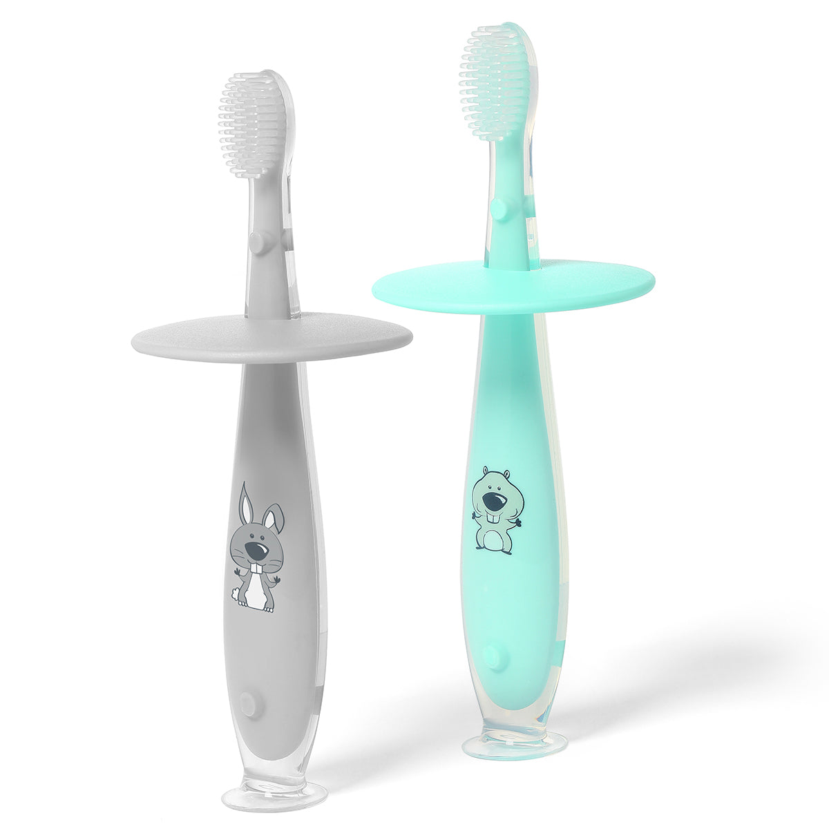 Babyono Primer Cepillo De Dientes Con Tope De Seguridad +12m_0