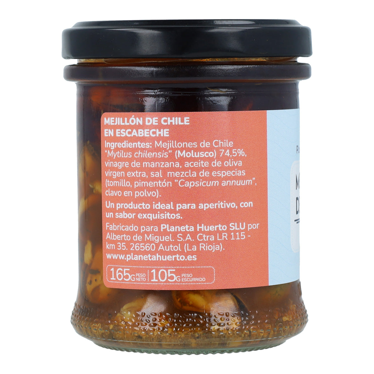 Mexilhões em Conserva com Pimento Planeta Huerto 165 g