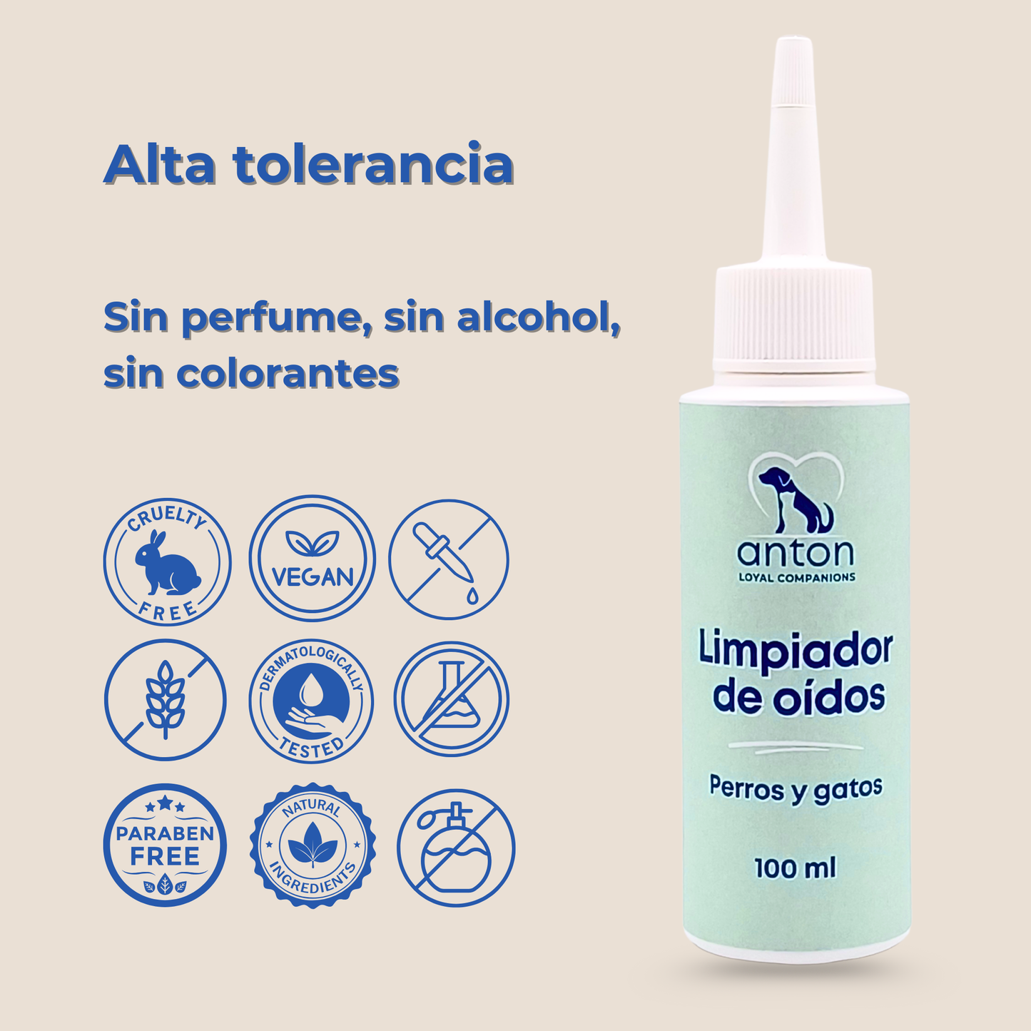 Limpiador natural de orejas y oídos para perros y gatos – 100 ml_5