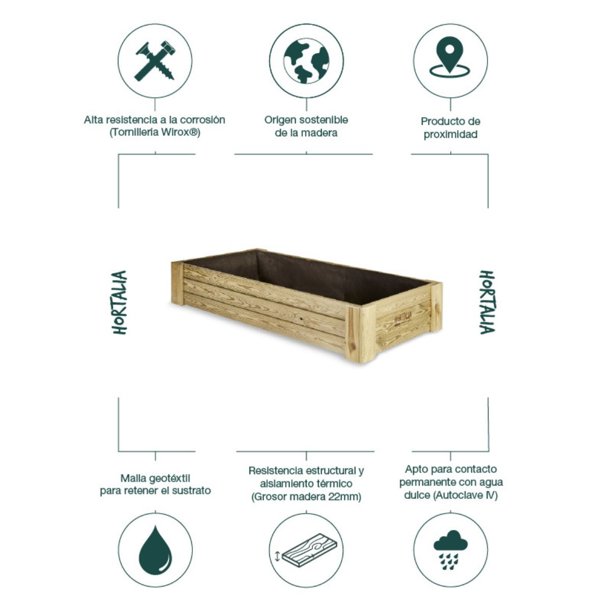 Caixa de cultivo Hortalia Box XL30 310 L