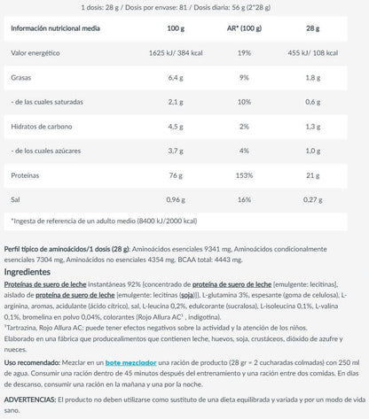 100% Pure Whey - 2kg - Frambuesa Cheesecake - Proteina De Suero Whey - Biotech Usa_5