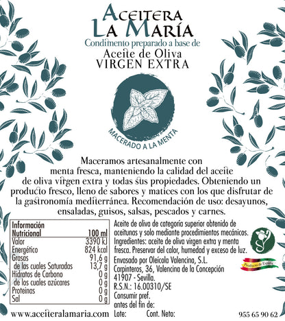 Aceite De Oliva Virgen Extra Macerado A La Menta 50 Cl Pet_1