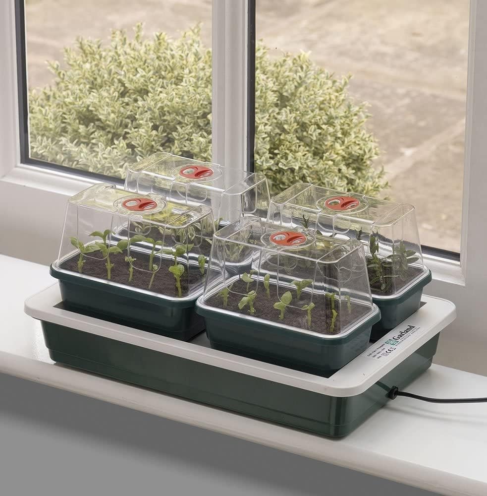 Mini Invernadero Eléctrico Para Semillas Garland 38x24x19 Cm Semillero Germinador_2