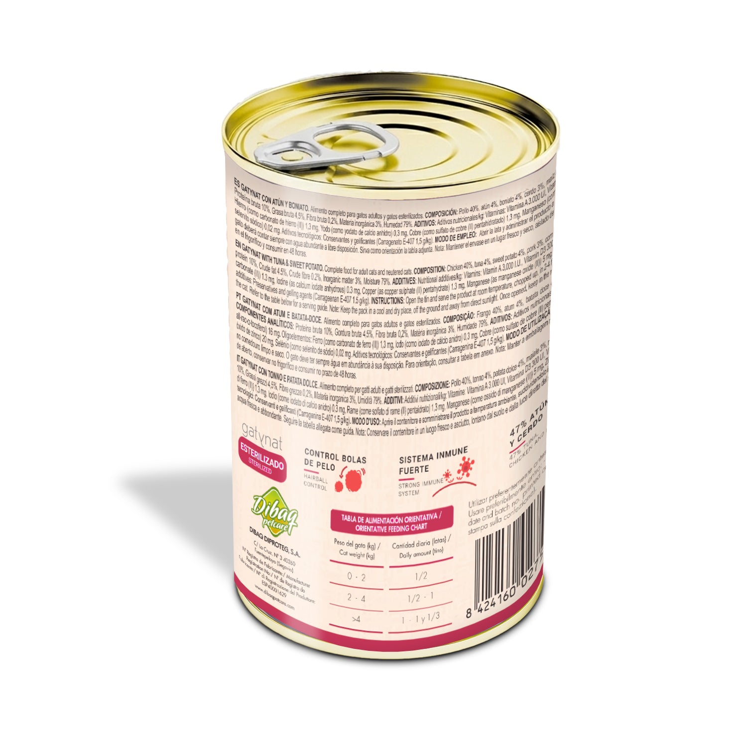 Gatynat Atún Con Boniato, 400g X 12 Latas_2