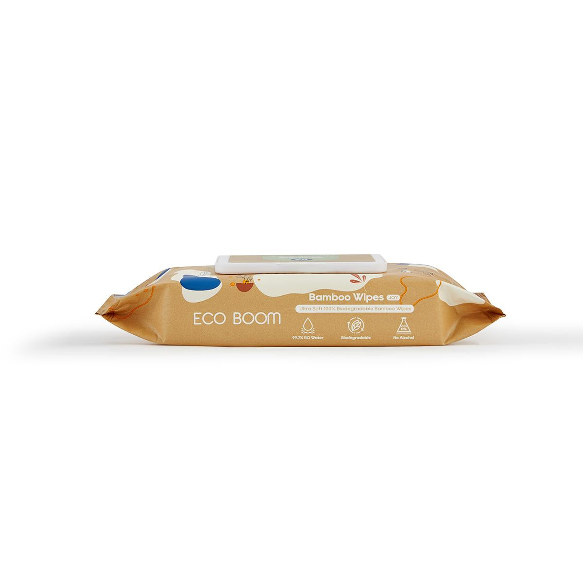 Toalhitas biodegradáveis ​​de bambu Ecoboom 60 unidades