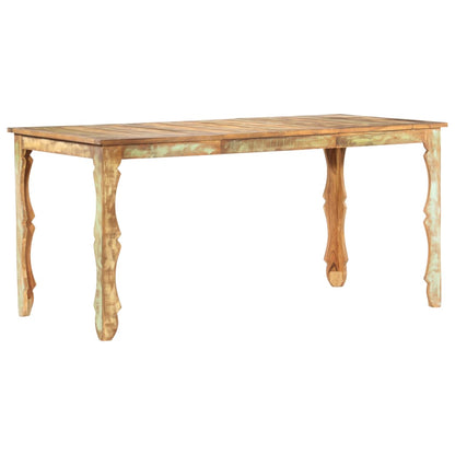 Mesa De Comedor De Madera Maciza Reciclada 160x80x76 Cm_3