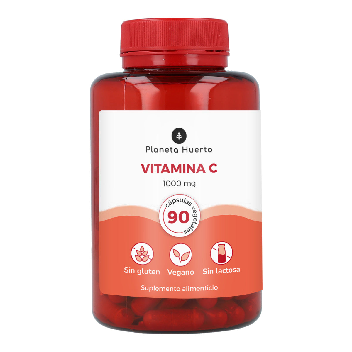 Vitamina C 1000 mg Planeta Huerto 90 cápsulas vegetais