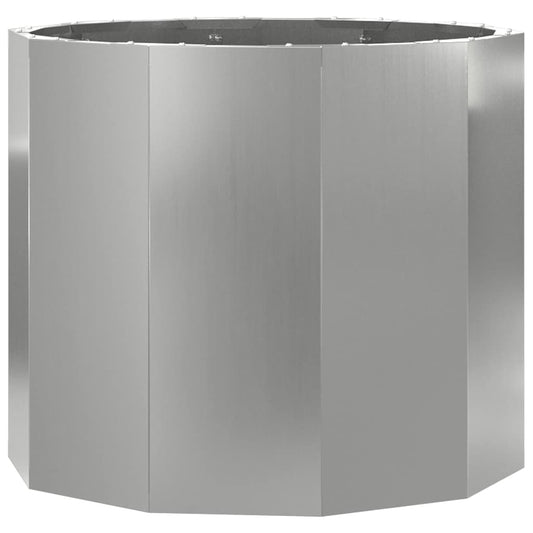 Jardinera Plateado 60 X 60 X 50 Cm Acero Galvanizado_0