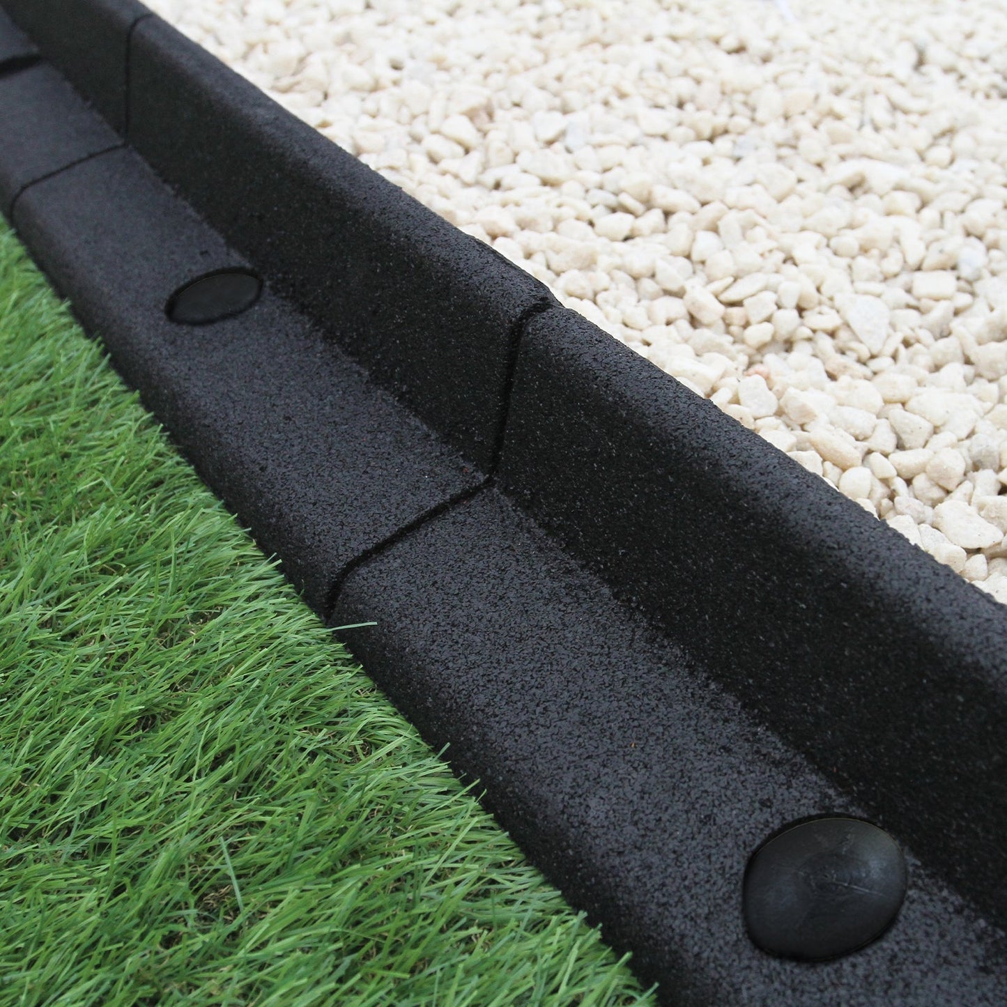 Bordes De Césped Negro Flexibles Jardín Bordes De Césped Paquete De 4 X 1.2m_2